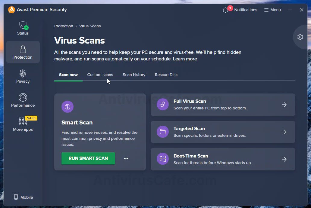 Avast Premium antimalware